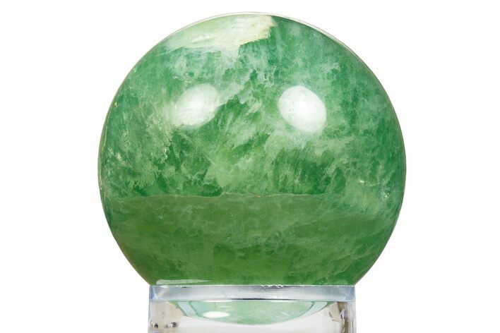 Polished Green Fluorite Sphere - Madagascar #304742